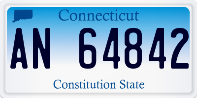 CT license plate AN64842