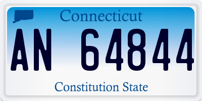 CT license plate AN64844