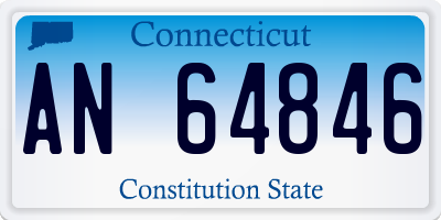 CT license plate AN64846