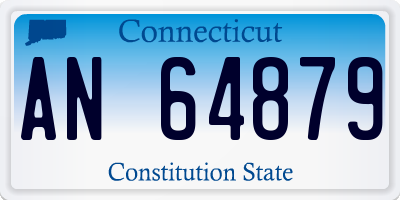 CT license plate AN64879