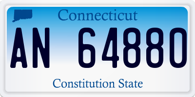 CT license plate AN64880