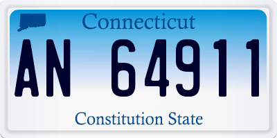 CT license plate AN64911