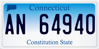 CT license plate AN64940