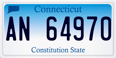 CT license plate AN64970