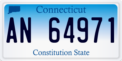 CT license plate AN64971