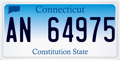 CT license plate AN64975
