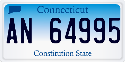 CT license plate AN64995