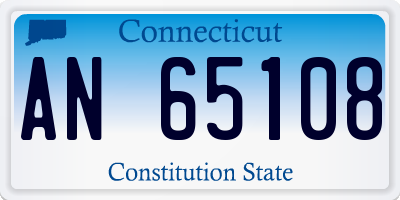CT license plate AN65108