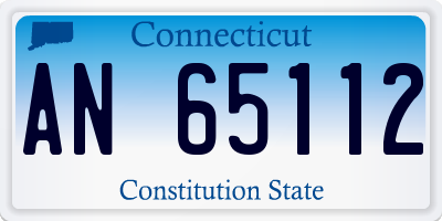 CT license plate AN65112