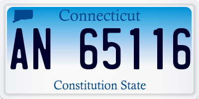 CT license plate AN65116