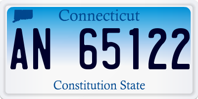 CT license plate AN65122