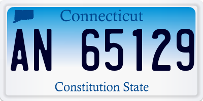 CT license plate AN65129