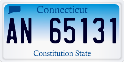 CT license plate AN65131