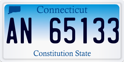 CT license plate AN65133