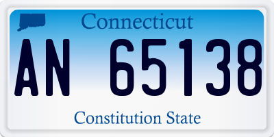 CT license plate AN65138
