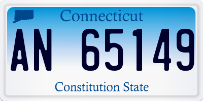 CT license plate AN65149