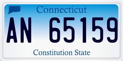 CT license plate AN65159
