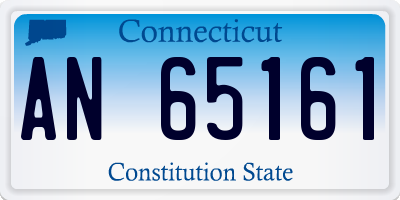 CT license plate AN65161