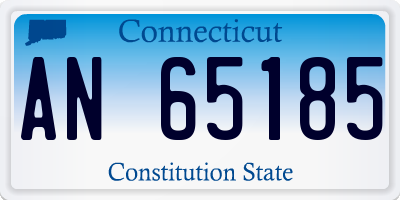 CT license plate AN65185