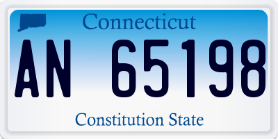 CT license plate AN65198