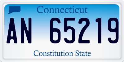 CT license plate AN65219