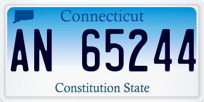 CT license plate AN65244