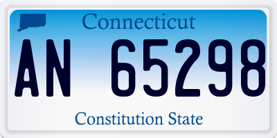 CT license plate AN65298
