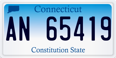 CT license plate AN65419