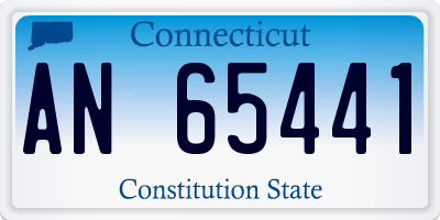 CT license plate AN65441