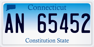 CT license plate AN65452