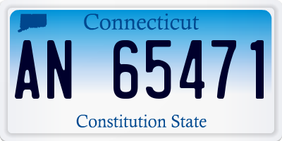 CT license plate AN65471