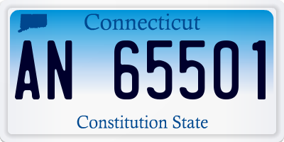 CT license plate AN65501
