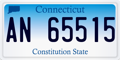CT license plate AN65515