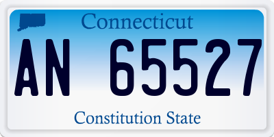 CT license plate AN65527