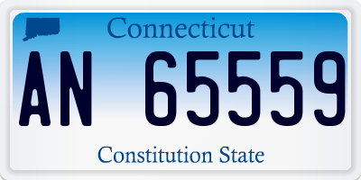 CT license plate AN65559