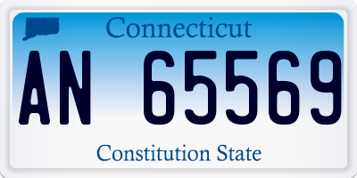 CT license plate AN65569