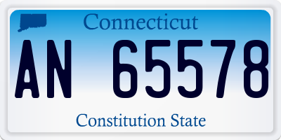 CT license plate AN65578