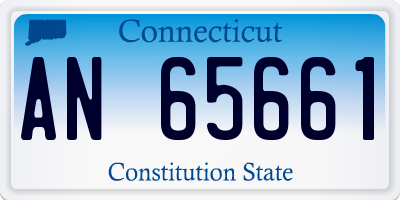 CT license plate AN65661