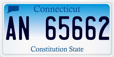 CT license plate AN65662