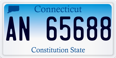 CT license plate AN65688