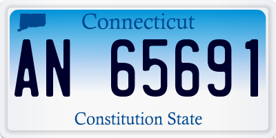 CT license plate AN65691