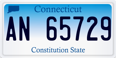 CT license plate AN65729