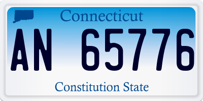 CT license plate AN65776