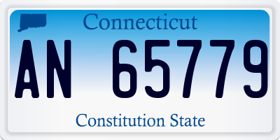 CT license plate AN65779