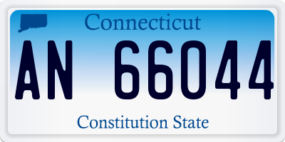 CT license plate AN66044