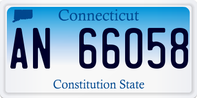 CT license plate AN66058