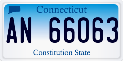 CT license plate AN66063