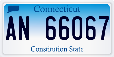 CT license plate AN66067