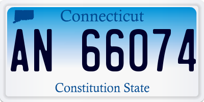 CT license plate AN66074