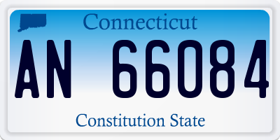 CT license plate AN66084